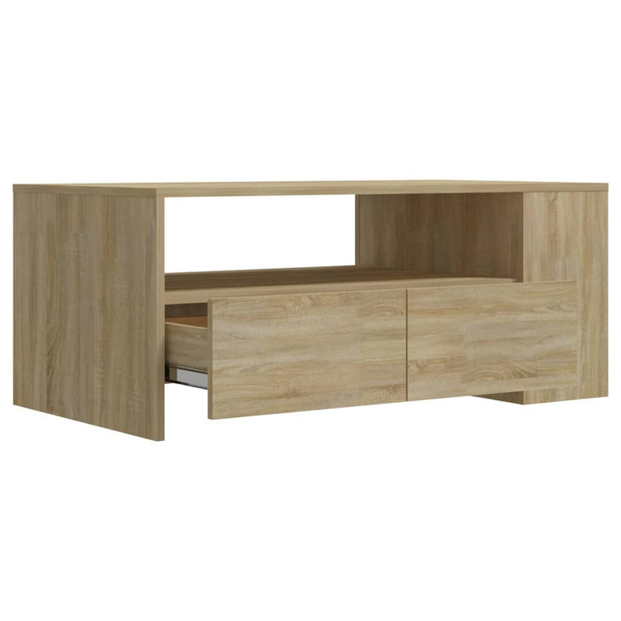 Tavolino da Salotto Rovere Sonoma 102x55x42cm Legno Compensato cod mxl 29724