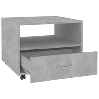 Tavolino Salotto Grigio Cemento 55x55x40 cm Legno Multistrato 810930