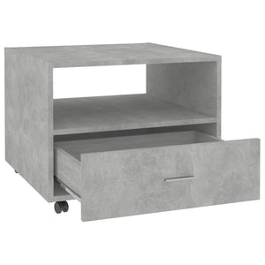 Tavolino Salotto Grigio Cemento 55x55x40 cm Legno Multistrato 810930