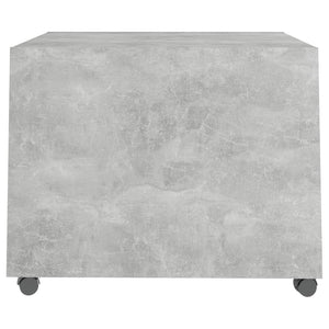 Tavolino Salotto Grigio Cemento 55x55x40 cm Legno Multistrato