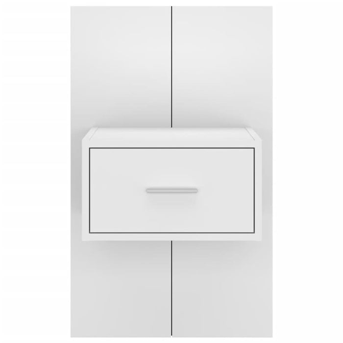 Comodini a Parete 2 pz-Set di 2 Tavolino da notte Bianchi 229971