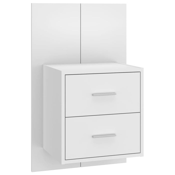 Comodino a Muro Bianco in Legno Multistrato cod mxl 30254