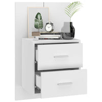 Comodino a Muro Bianco in Legno Multistrato cod mxl 30254