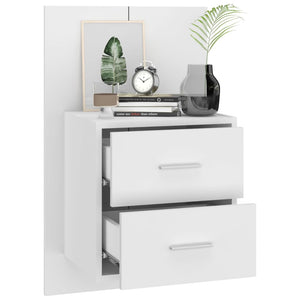 Comodino a Muro Bianco in Legno Multistrato cod mxl 30254