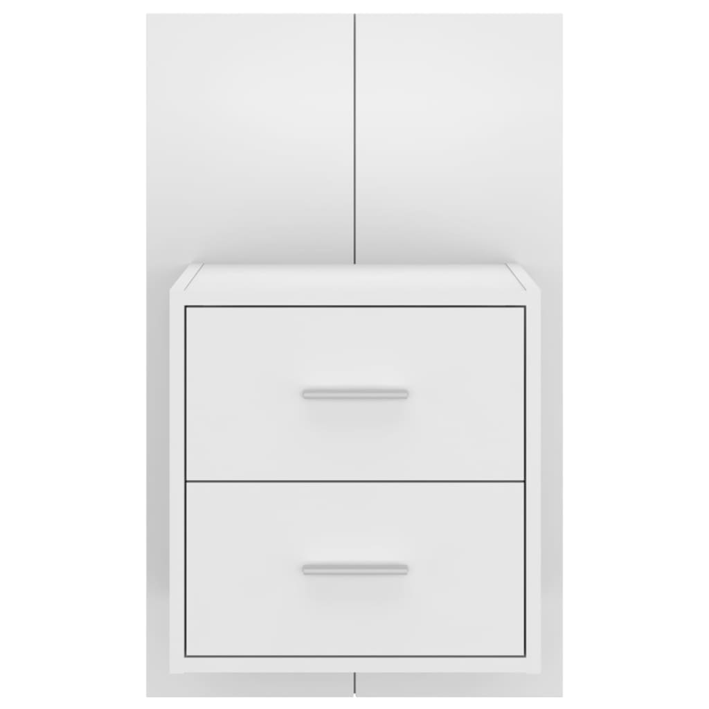 Comodino a Muro Bianco in Legno Multistrato cod mxl 30254