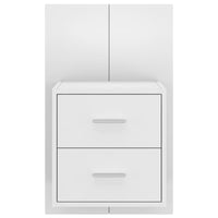 Comodino a Muro Bianco in Legno Multistrato cod mxl 30254