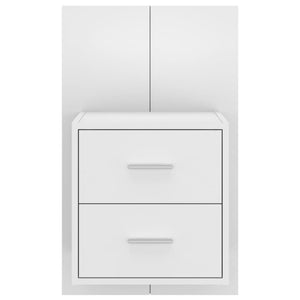 Comodino a Muro Bianco in Legno Multistrato cod mxl 30254