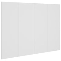 Testiera per Letto-Testata-Testiera Decorativa Bianca 120x1,5x80 cm in Legno Multistrato