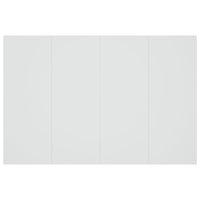 Testiera per Letto-Testata-Testiera Decorativa Bianca 120x1,5x80 cm in Legno Multistrato