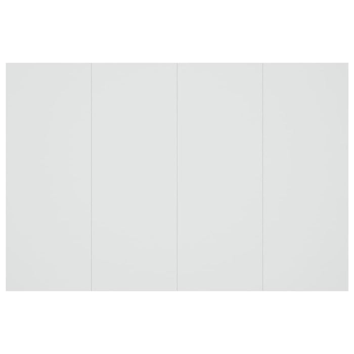 Testiera per Letto-Testata-Testiera Decorativa Bianca 120x1,5x80 cm in Legno Multistrato