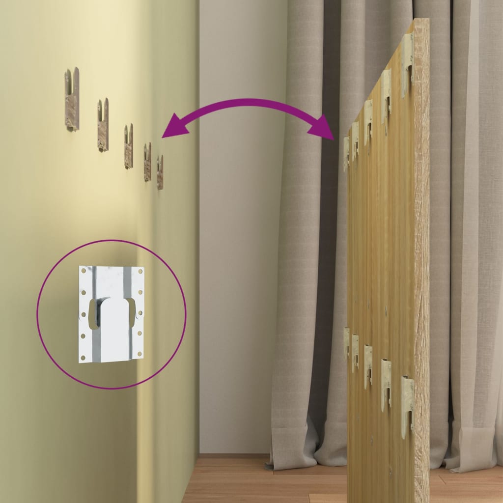 Testiera Letto Rovere Sonoma 120x1,5x80 cm in Legno Multistrato 811028