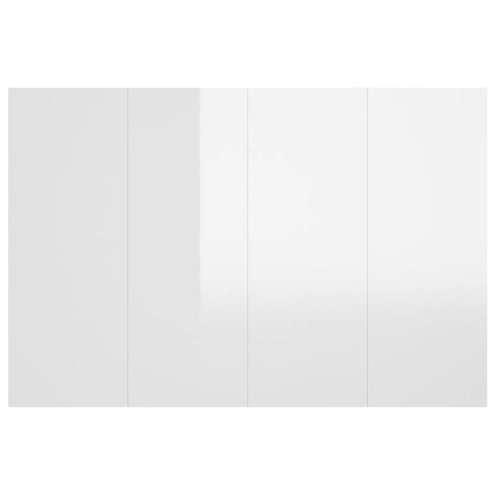 Testiera per Letto Bianco Lucido 120x1,5x80cm Legno Multistrato