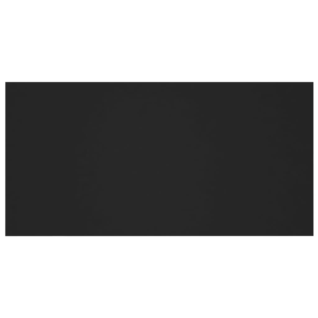 Testiera per Letto Nera 160x1,5x80 cm in Legno Multistrato 811035