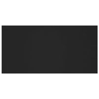 Testiera per Letto Nera 160x1,5x80 cm in Legno Multistrato 811035