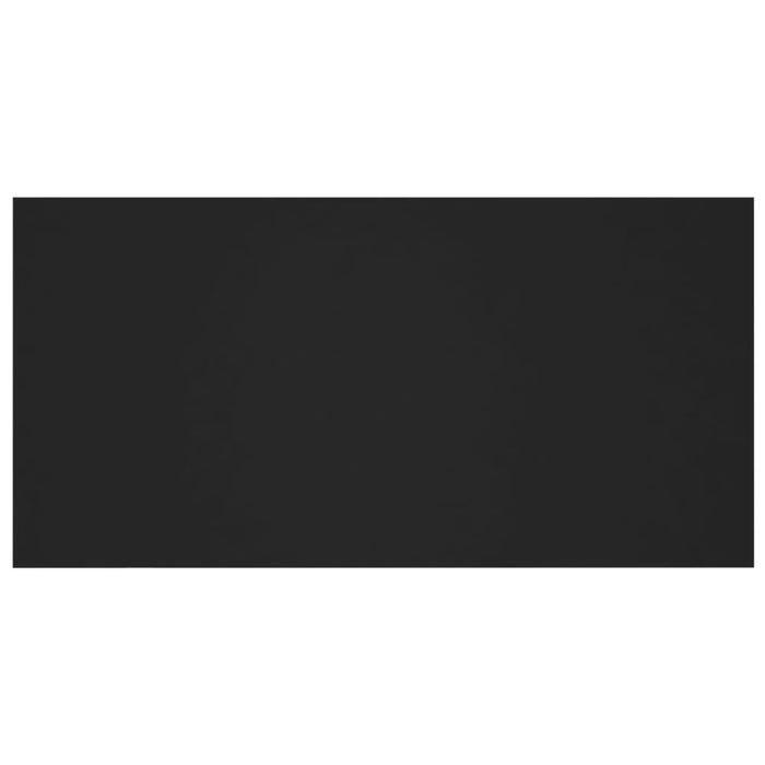 Testiera per Letto Nera 160x1,5x80 cm in Legno Multistrato 811035