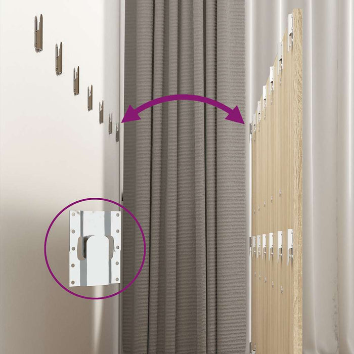 Testiera Letto Rovere Sonoma 240x1,5x80 cm Legno Ingegnerizzato 811055