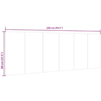 Testiera Letto Rovere Sonoma 240x1,5x80 cm Legno Ingegnerizzato 811055
