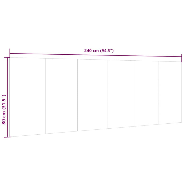 Testiera Letto Rovere Sonoma 240x1,5x80 cm Legno Ingegnerizzato 811055