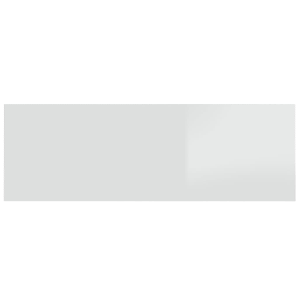 Testiera Letto Bianco Lucido 240x1,5x80cm Legno Ingegnerizzato 811058