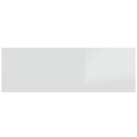 Testiera Letto Bianco Lucido 240x1,5x80cm Legno Ingegnerizzato 811058