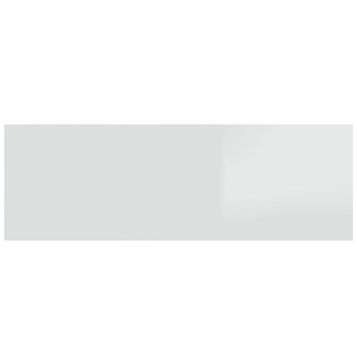 Testiera Letto Bianco Lucido 240x1,5x80cm Legno Ingegnerizzato 811058