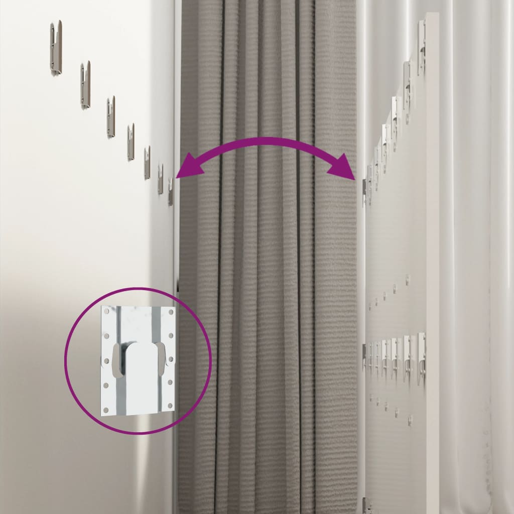 Testiera Letto Bianco Lucido 240x1,5x80cm Legno Ingegnerizzato 811058