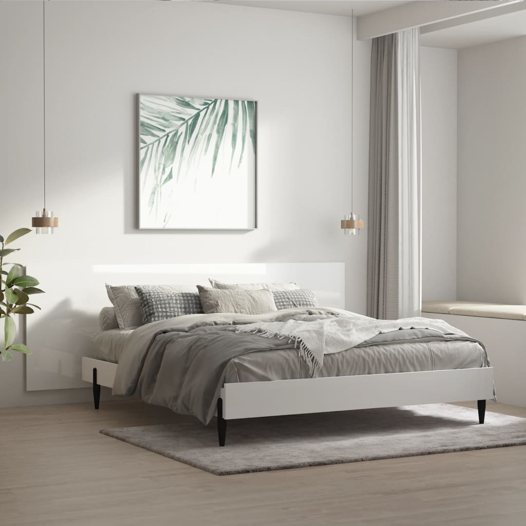 Testiera Letto Bianco Lucido 240x1,5x80cm Legno Ingegnerizzato 811058