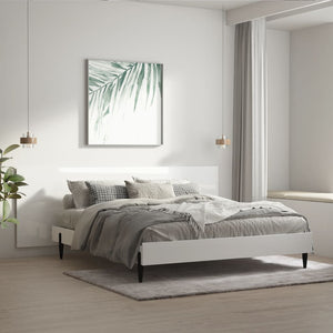 Testiera Letto Bianco Lucido 240x1,5x80cm Legno Ingegnerizzato 811058