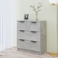 Credenza Grigio Cemento 60x30x70 cm in Legno Multistrato cod mxl 17743