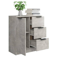 Credenza Grigio Cemento 60x30x70 cm in Legno Multistrato cod mxl 16671