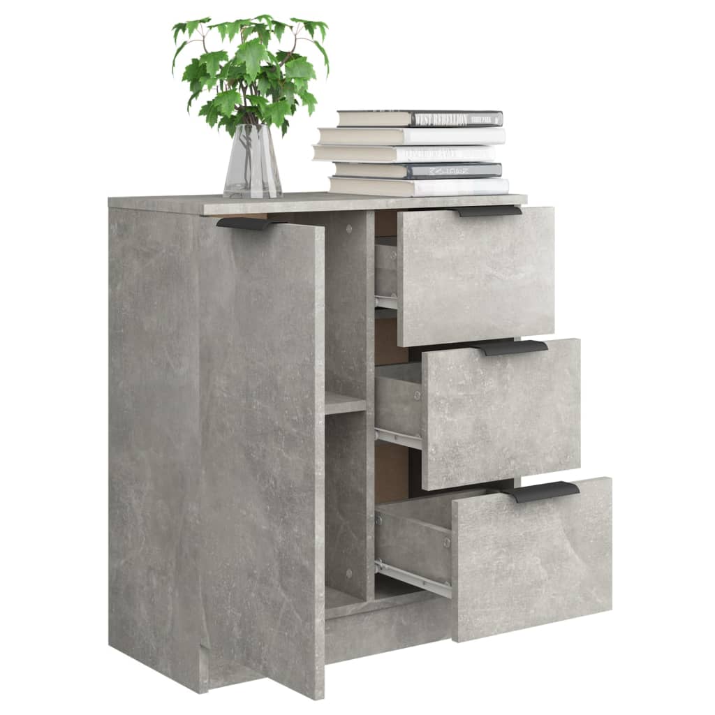 Credenza Grigio Cemento 60x30x70 cm in Legno Multistrato 811083