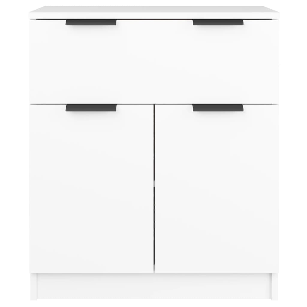 Credenza-Buffet-Armadio da cucina Bianca 60x30x70 cm in Legno Multistrato 441451
