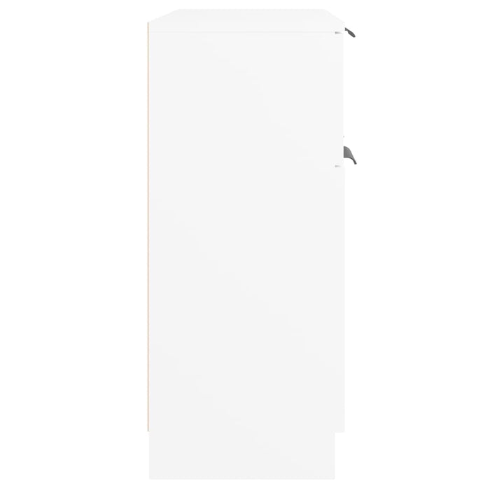 Credenza-Buffet-Armadio da cucina Bianca 60x30x70 cm in Legno Multistrato 441451