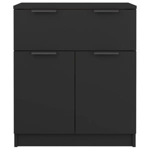 Credenza Nera 60x30x70 cm in Legno Multistrato 811089