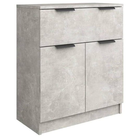 Credenza-Buffet-Armadio da cucina Grigio Cemento 60x30x70 cm in Legno Multistrato 960421