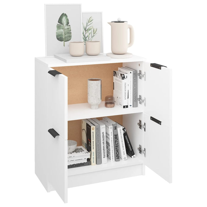 Credenza Bianca 60x30x70 cm in Legno Multistrato 811097