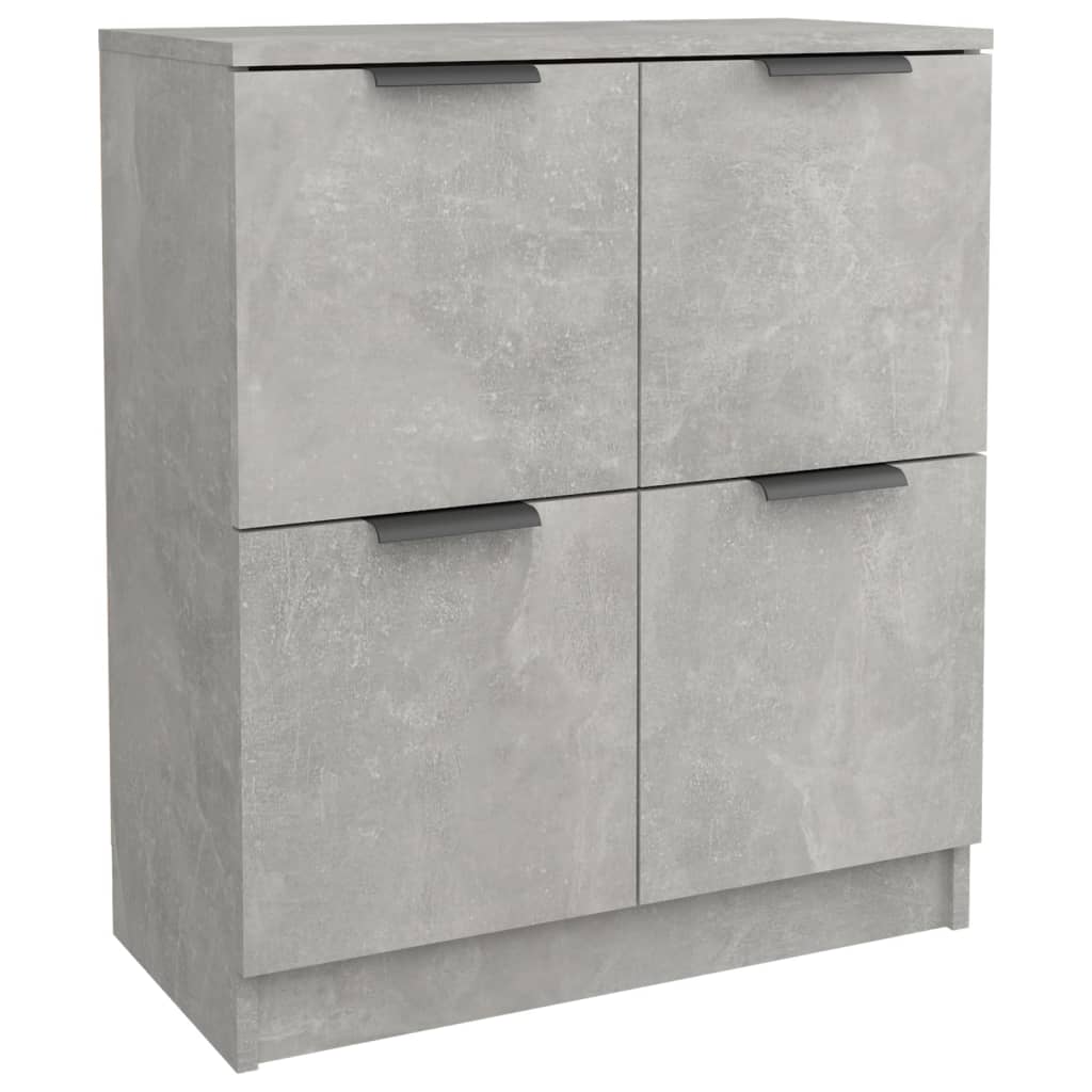 Credenza-Buffet-Armadio da cucina Grigio Cemento 60x30x70 cm in Legno Multistrato 471517