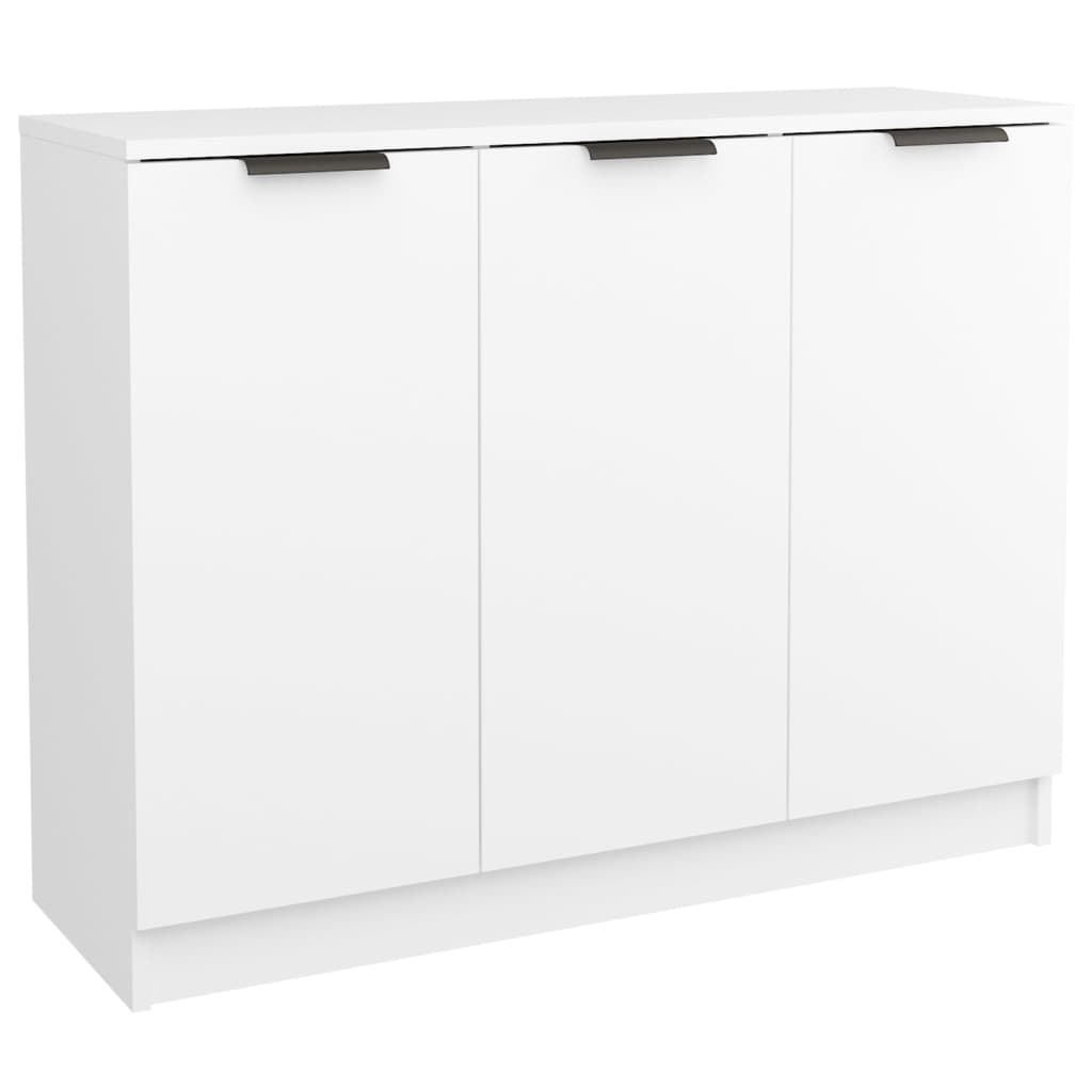 Credenza Bianca 90,5x30x70 cm in Legno Multistrato 811187