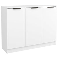 Credenza Bianca 90,5x30x70 cm in Legno Multistrato 811187