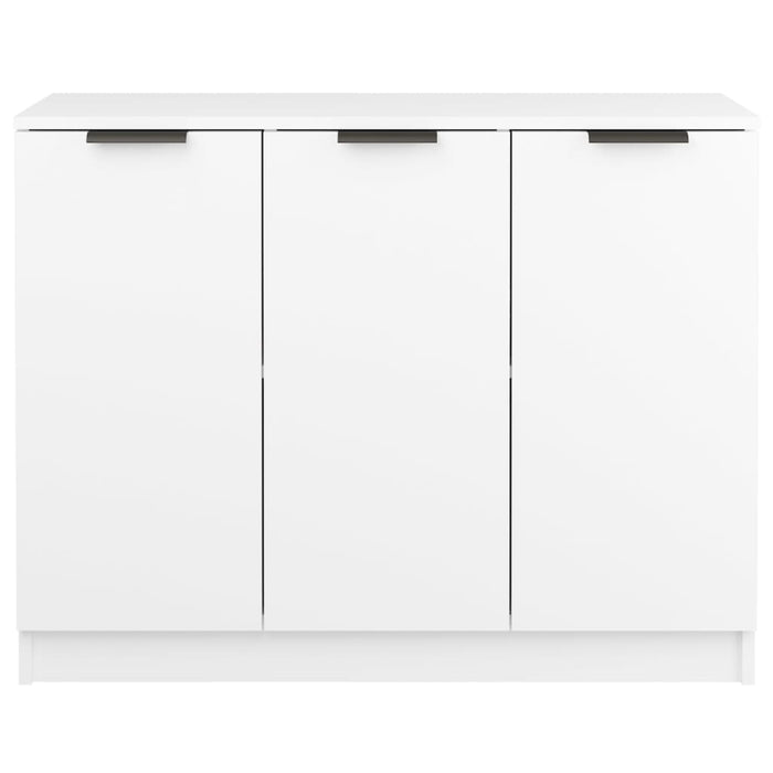 Credenza Bianca 90,5x30x70 cm in Legno Multistrato 811187