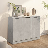Credenza-Buffet-Armadio da cucina Grigio Cemento 90,5x30x70 cm in Legno Multistrato