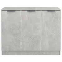 Credenza Grigio Cemento 90,5x30x70 cm in Legno Multistrato 811191