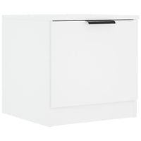 Comodini 2 pz Bianco Lucido 40x39x40 cm 811197