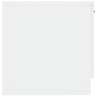 Comodini 2 pz-Set di 2 Tavolino da notte Bianco Lucido 40x39x40 cm