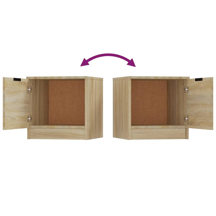 Comodini 2 pz Rovere Sonoma 40x39x40 cm 811203