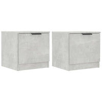 Comodini 2 pz Grigio Cemento 40x39x40 cm 811205