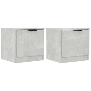 Comodini 2 pz Grigio Cemento 40x39x40 cm 811205