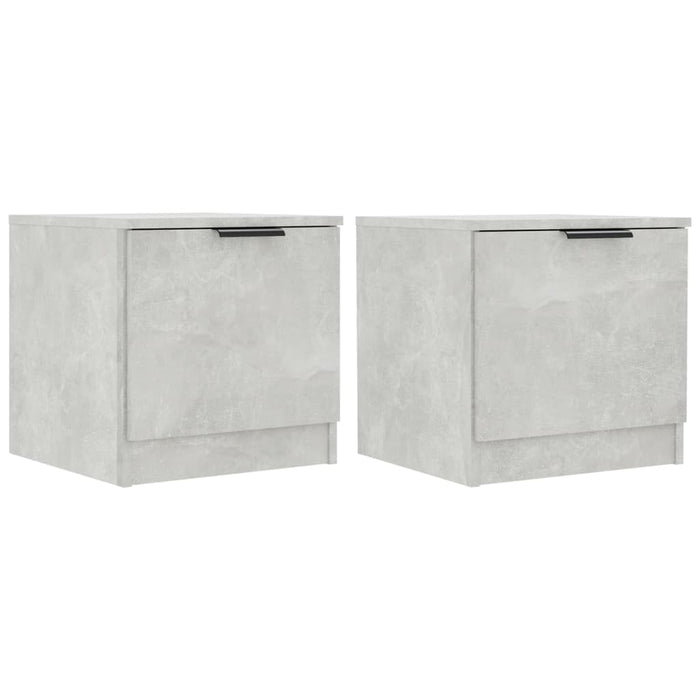 Comodini 2 pz Grigio Cemento 40x39x40 cm 811205