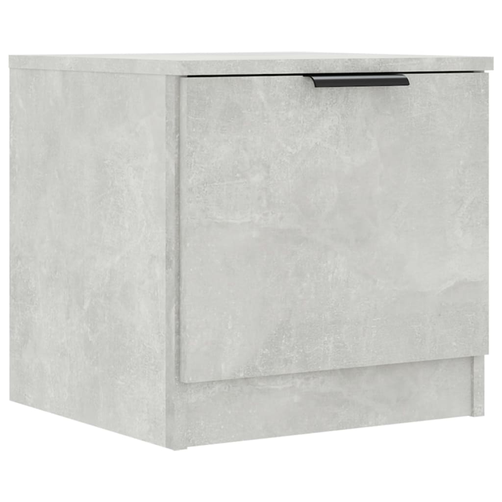 Comodini 2 pz Grigio Cemento 40x39x40 cm 811205