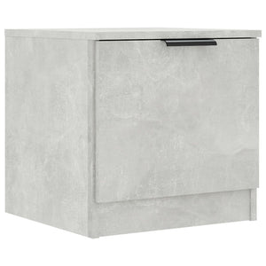 Comodini 2 pz Grigio Cemento 40x39x40 cm 811205